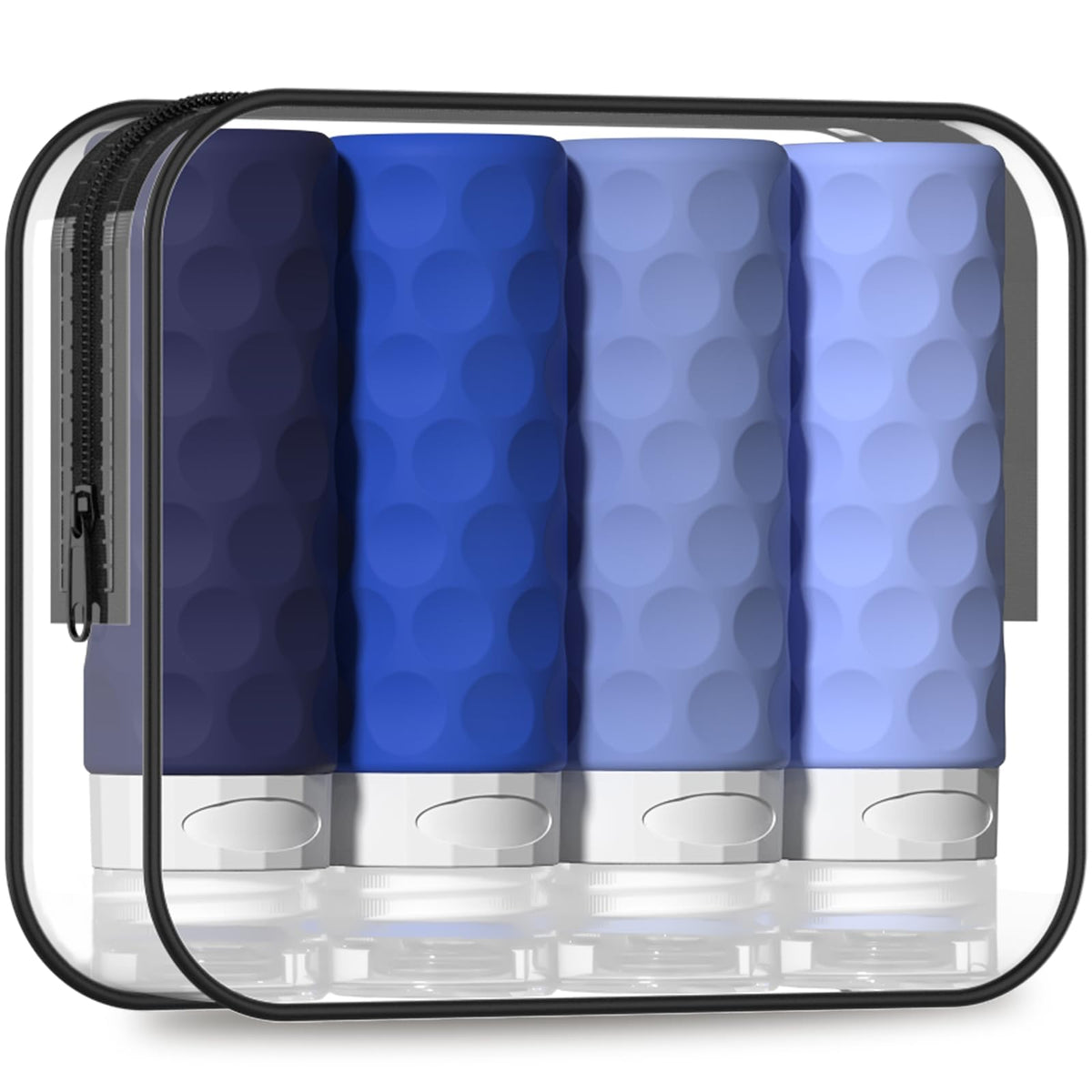 Silevoler Travel Bottles for Toiletries, Silicone Travel Size Containers