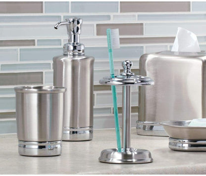 Design Soap Dish for Bathroom Sink, Brushed Stainless Steel