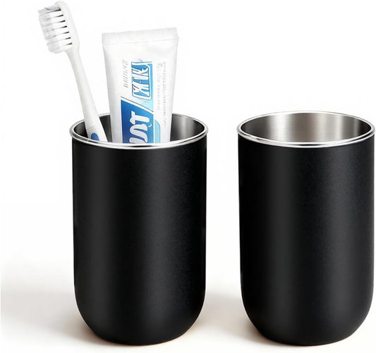 Unbreakable Stainless Steel Toothbrush Holder Tumbler Cup for Bathroom 13oz