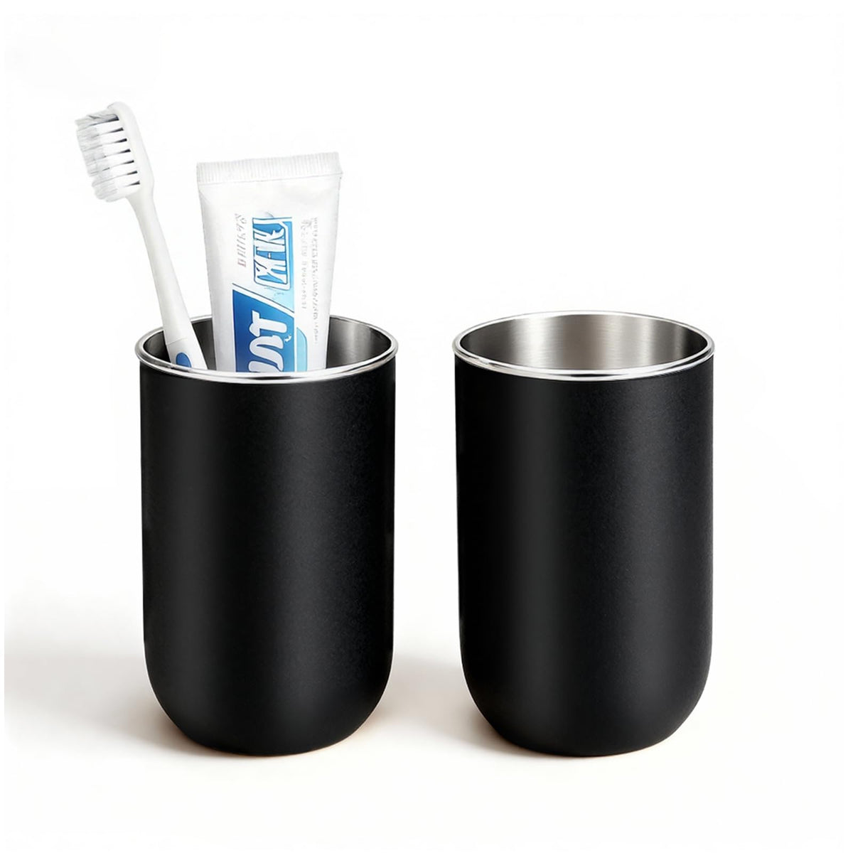 Unbreakable Stainless Steel Toothbrush Holder Tumbler Cup for Bathroom 13oz