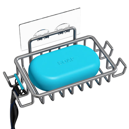 Nieifi Bar Soap Holder for Shower Wall, Adhesive Soap Dish for Bathroom