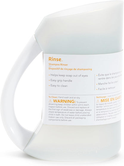 Munchkin® Rinse™ Shampoo Bath Rinser Cup, Ultra Soft and Flexible Rim, Babies, Toddlers and Kids, Grey