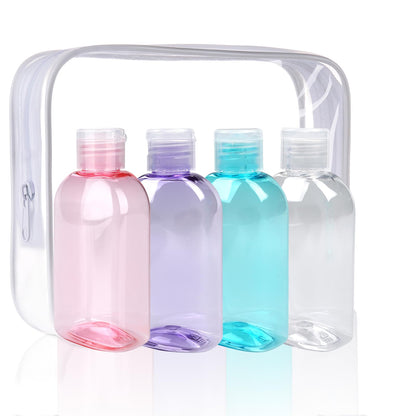 Cosywell 4pc 3.4 oz Leakproof Squeeze Bottles Travel Kit