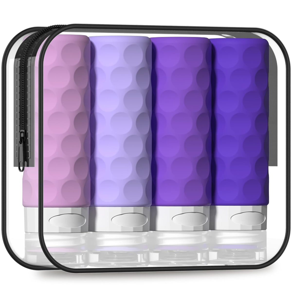Silevoler Travel Bottles for Toiletries, Silicone Travel Size Containers