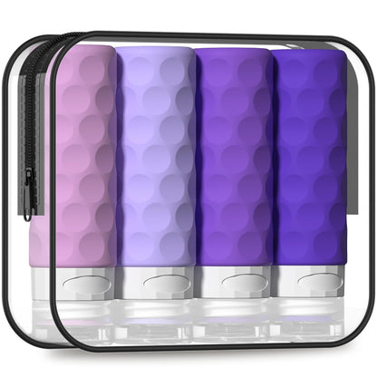 Silevoler Travel Bottles for Toiletries, Silicone Travel Size Containers