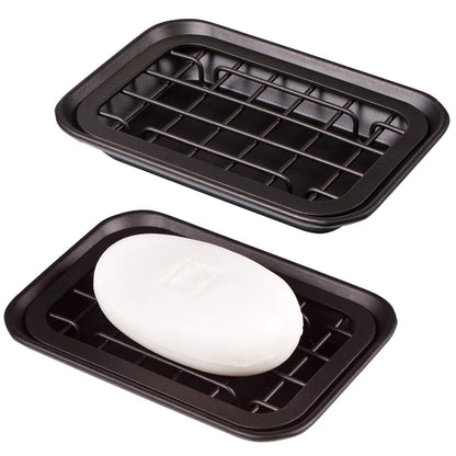 SheeChung Soap Dish for Bathroom Kitchen, Stainless Steel Soap Holder Tray