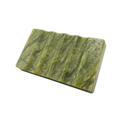 WeDoDecor Real Marble Soap Dish for Shower Stone Tray Small Bar Soap Holder with Self Draining | Non-Slip, Luxury Bath Room Accessories (White)