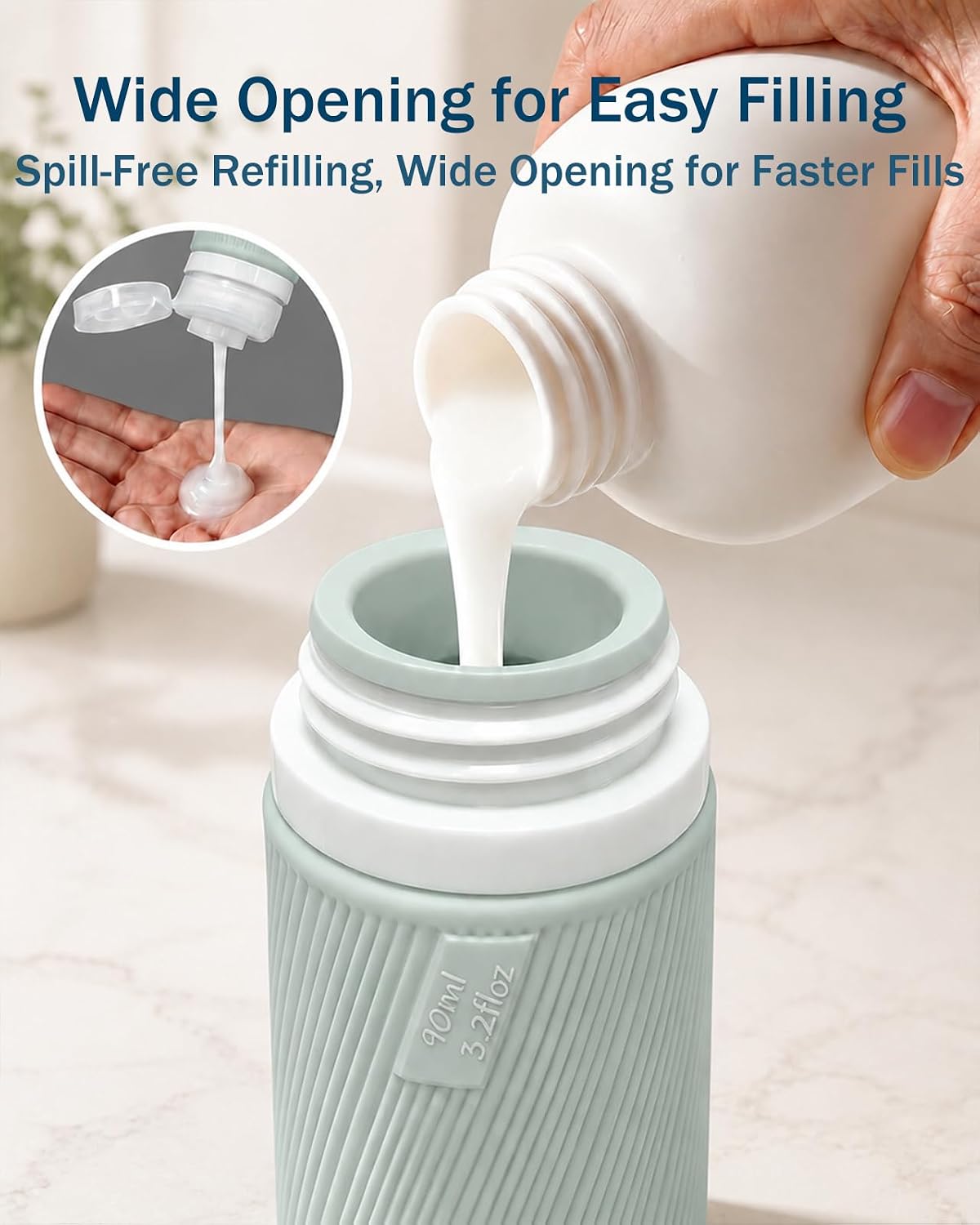 Redfly 13-Piece TSA-Approved Travel Size Bottles for Toiletries, Leak proof