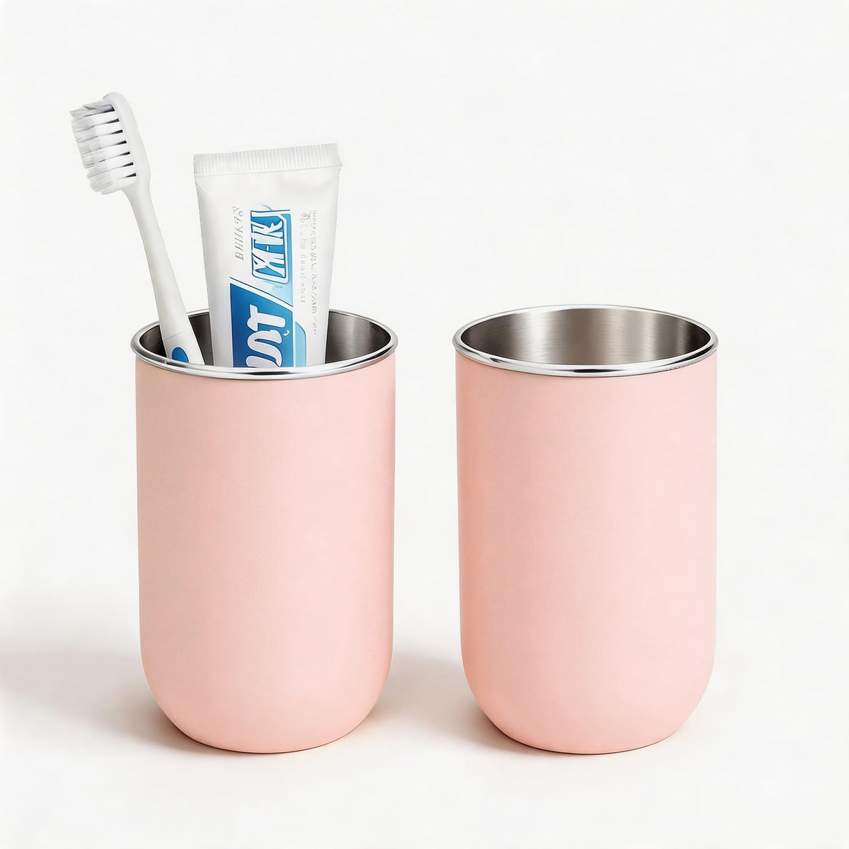 Unbreakable Stainless Steel Toothbrush Holder Tumbler Cup for Bathroom 13oz