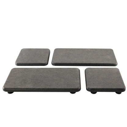 NiuYichee Set of 4 Water Absorbent Diatomite Coasters, Dish Soap Stone Tray