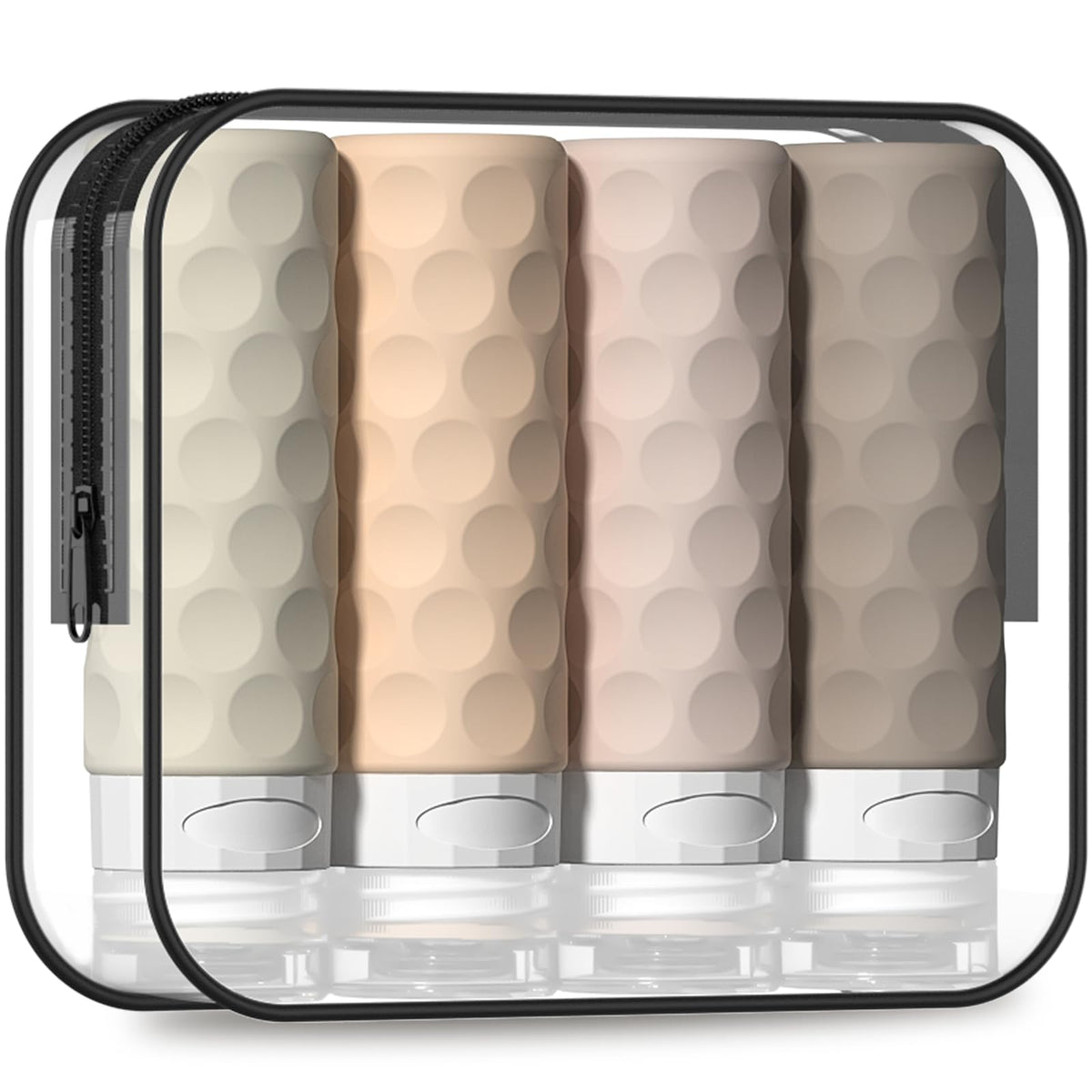 Silevoler Travel Bottles for Toiletries, Silicone Travel Size Containers