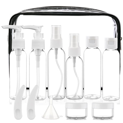 Cosywell 13-Piece 2 oz TSA Approved Travel Bottles for Toiletries Kit