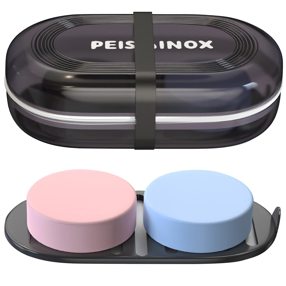 Doter Travel Soap Holder with Lid - Draining Soap Box for Shower -Compact Travel Soap Case Leak-Proof Design for Camping, Hiking, Gym & Outdoor Use | Keeps Soap Dry & Hygienic