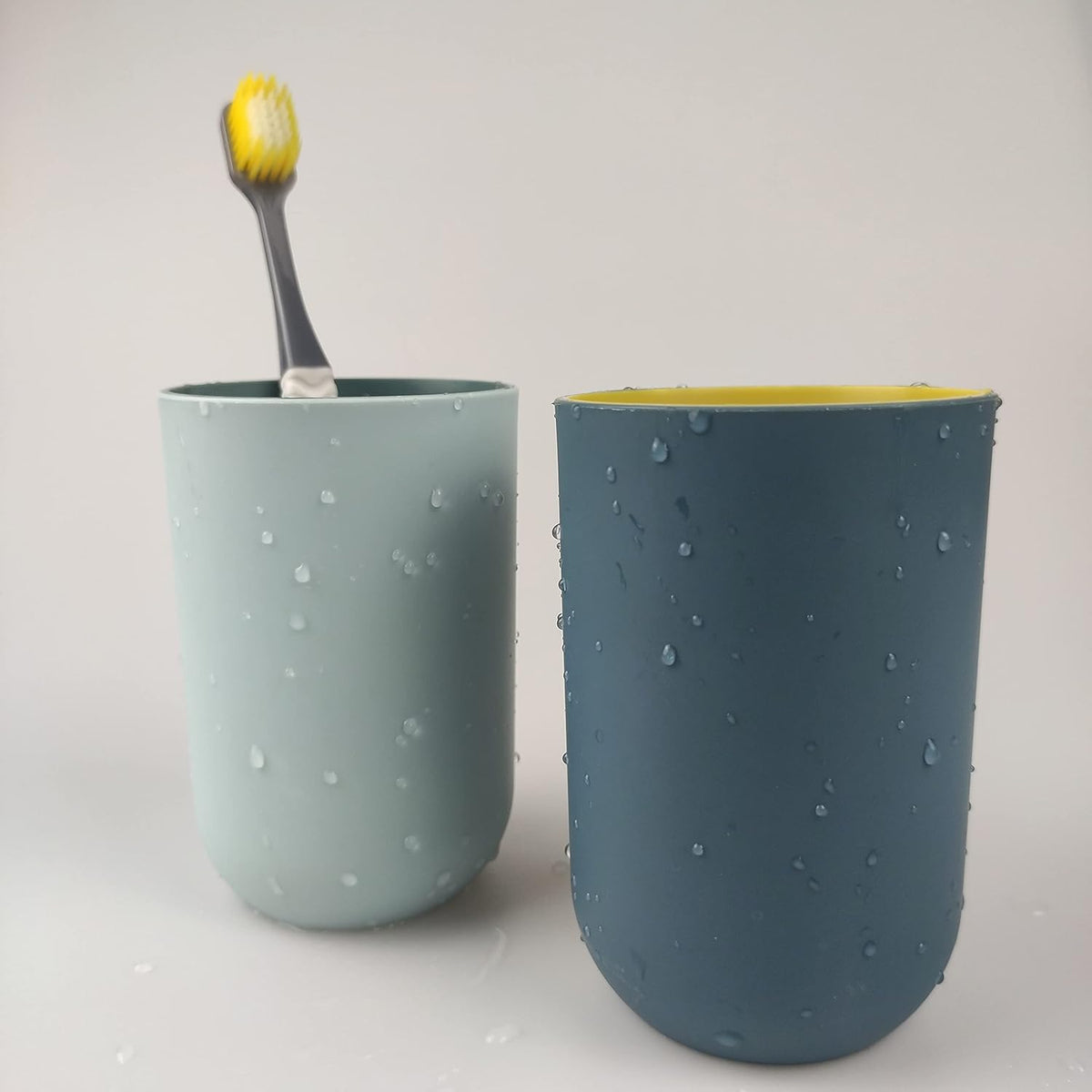 Reusable Drinking Cup Set, Large Capacity Bathroom Toothbrush Cup