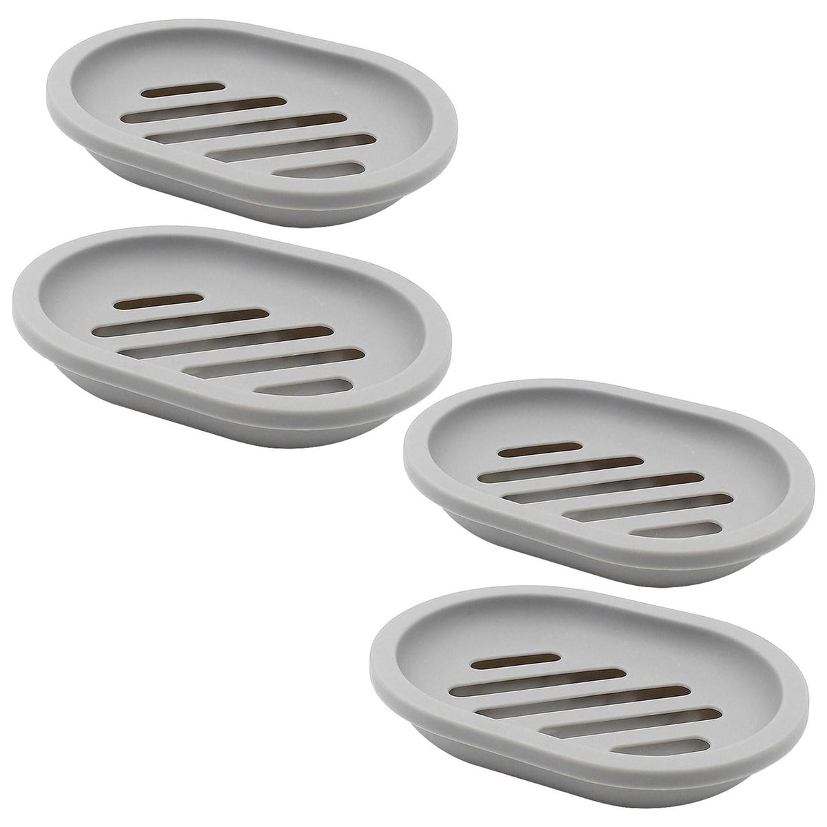 Topsky Soap Dish for Shower, 2pcs Soap Dishes Soap Savers for Bar Soap, Soap Bar Holder Shower with Drip Tray, Plastic Soap Holders with Drain for Kitchen Sink, Easy to Clean, Keeps The Soap Dry