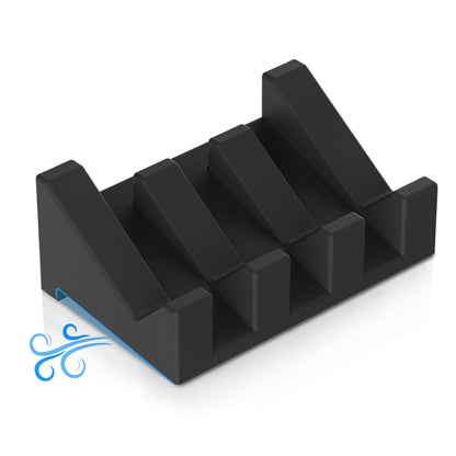 Silicone Soap Dish Set,3PCS Self Draining Soap Holder for Bar Soap