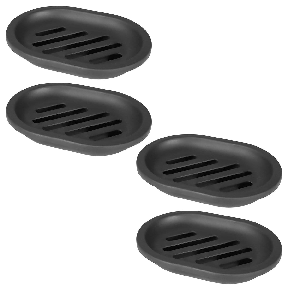 Topsky Soap Dish for Shower, 2pcs Soap Dishes Soap Savers for Bar Soap, Soap Bar Holder Shower with Drip Tray, Plastic Soap Holders with Drain for Kitchen Sink, Easy to Clean, Keeps The Soap Dry