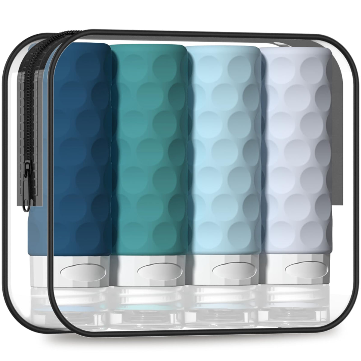 Silevoler Travel Bottles for Toiletries, Silicone Travel Size Containers