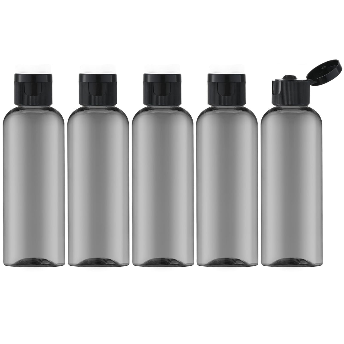 LISAPACK 3.4 oz Travel Bottles for Toiletries, Plastic Shampoo Containers