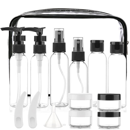 Cosywell 13-Piece 2 oz TSA Approved Travel Bottles for Toiletries Kit