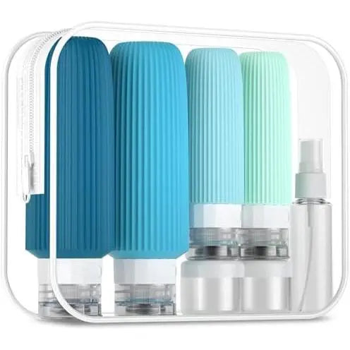 16 Pack Travel Bottles Set, TSA Approved Leak Proof  Squeezable Containers for Toiletries, Refillable Travel Accessories for Conditioner, Shampoo, Lotion &  Wash Accessories