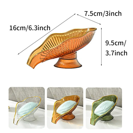Nordic Style Soap Dish Set, Household Drainage Design, Prevent Water Accumulation, Bathroom Creative Shelf Organizer