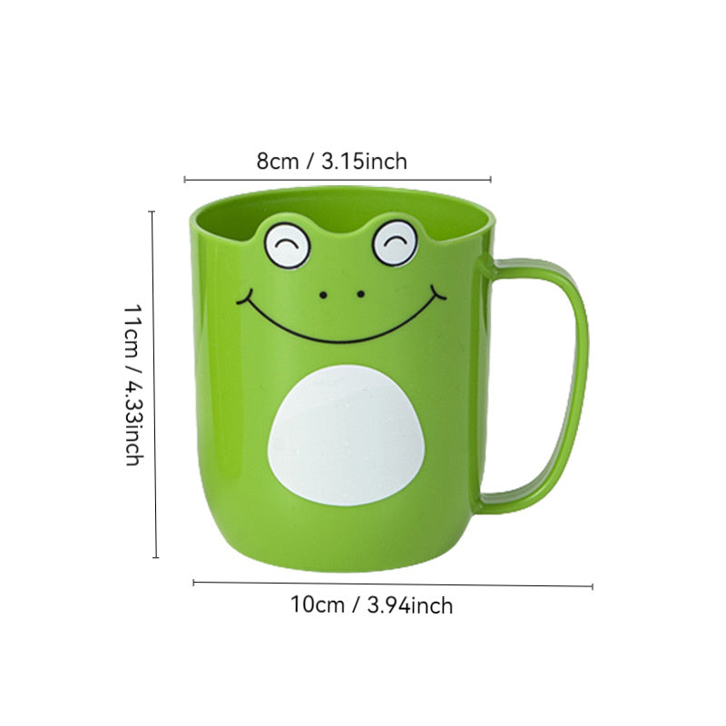 Cartoon Mouthwash Cup Cute Thickened Anti-drop Brushing Cup Household Personality Little Frog Washing Toothbrush Cup Wholesale