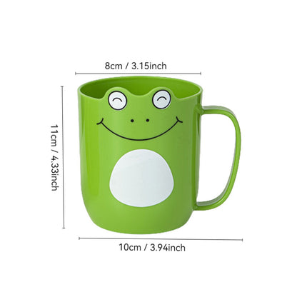 Cartoon Mouthwash Cup Cute Thickened Anti-Drop Brushing Cup Household Little Frog Washing Toothbrush Cup Wholesale
