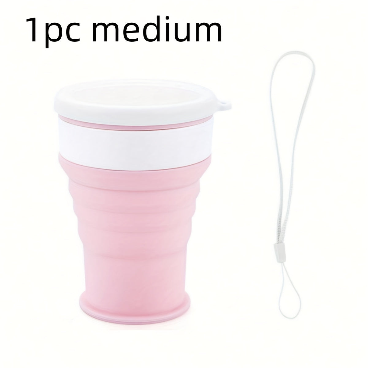 1 Silicone Travel Folding Cup | 6.76oz Portable Camping Cup, Leakproof for Outdoor Hiking, Suitable for Hot and Cold Beverages