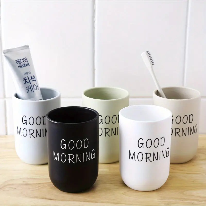1PC Portable Creative Washing Mouth Cups Plastic Home Hotel Toothbrush Holder Bathroom Accessories Mouthwash Storage Cups 300ml Home Goods