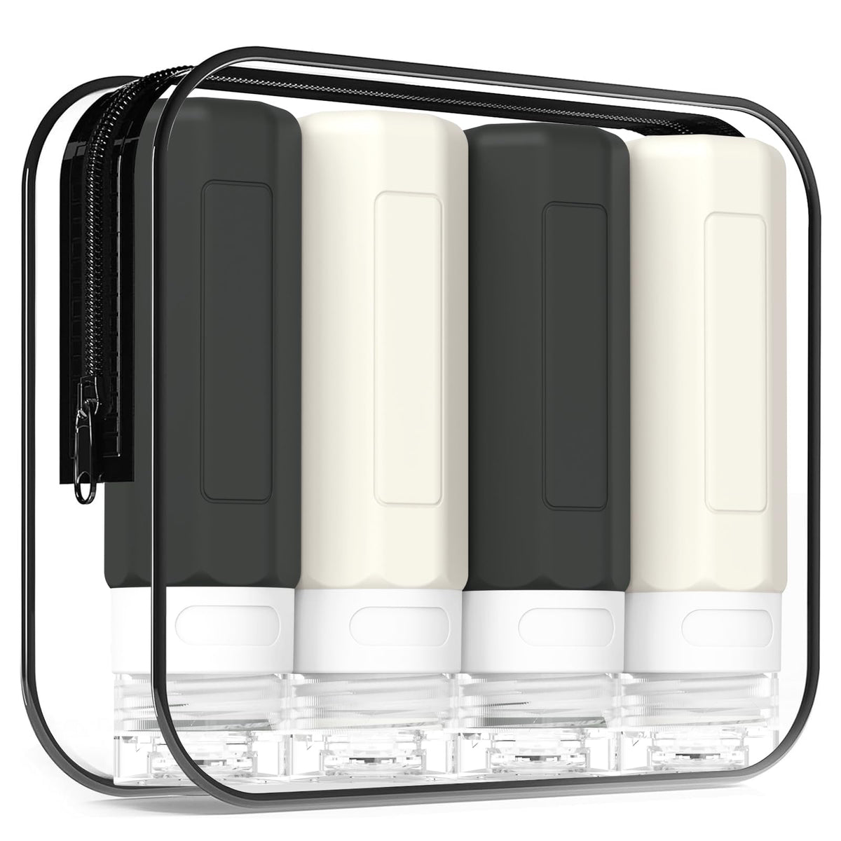 Redfly Travel Bottles for Toiletries 3oz, Silicone Travel Size Containers