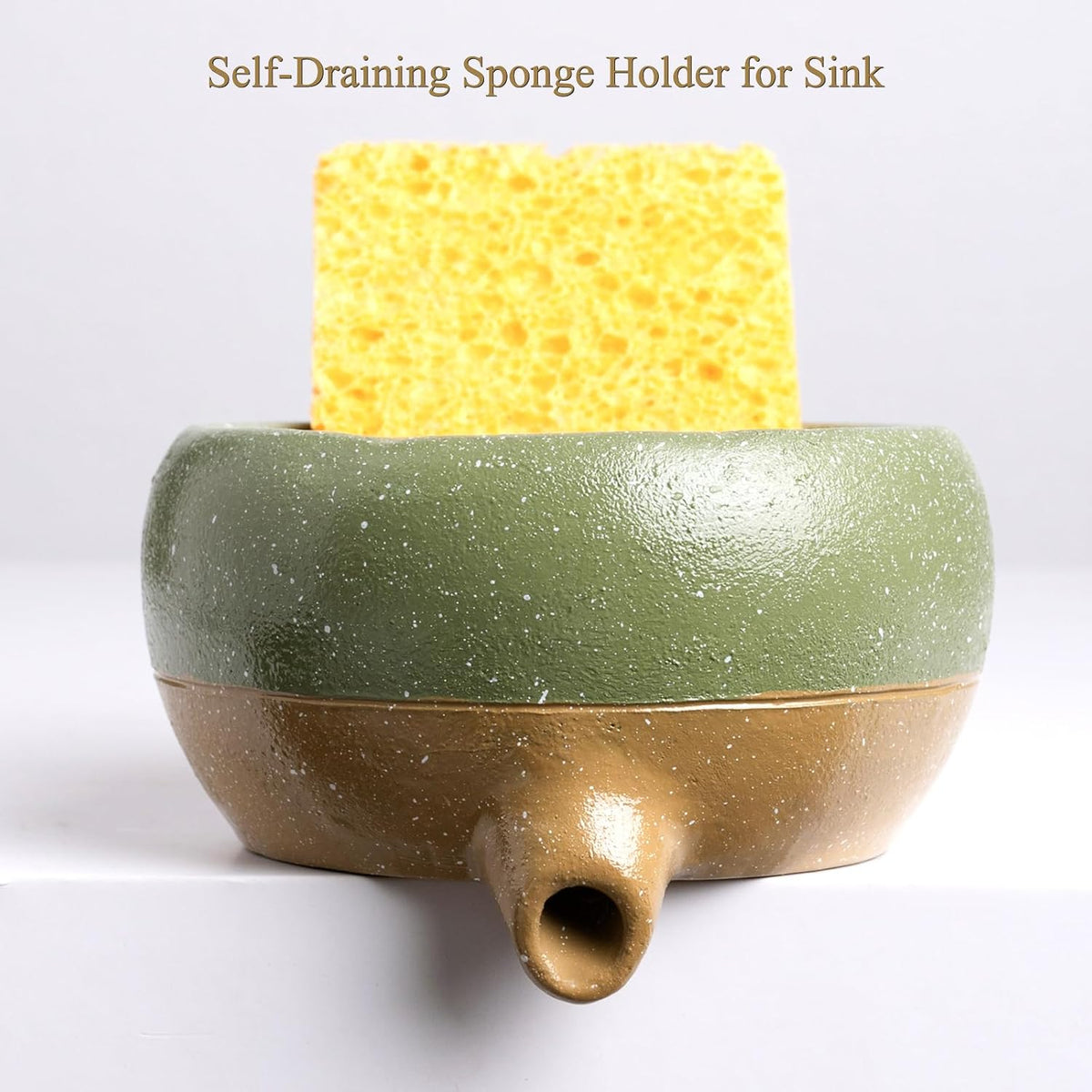 Self Draining Soap Dish, Drain Soap Holder for Bathroom Kitchen Sink Shower