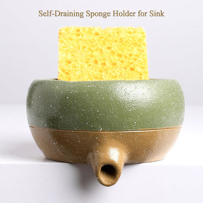 Self Draining Soap Dish, Drain Soap Holder for Bathroom Kitchen Sink Shower