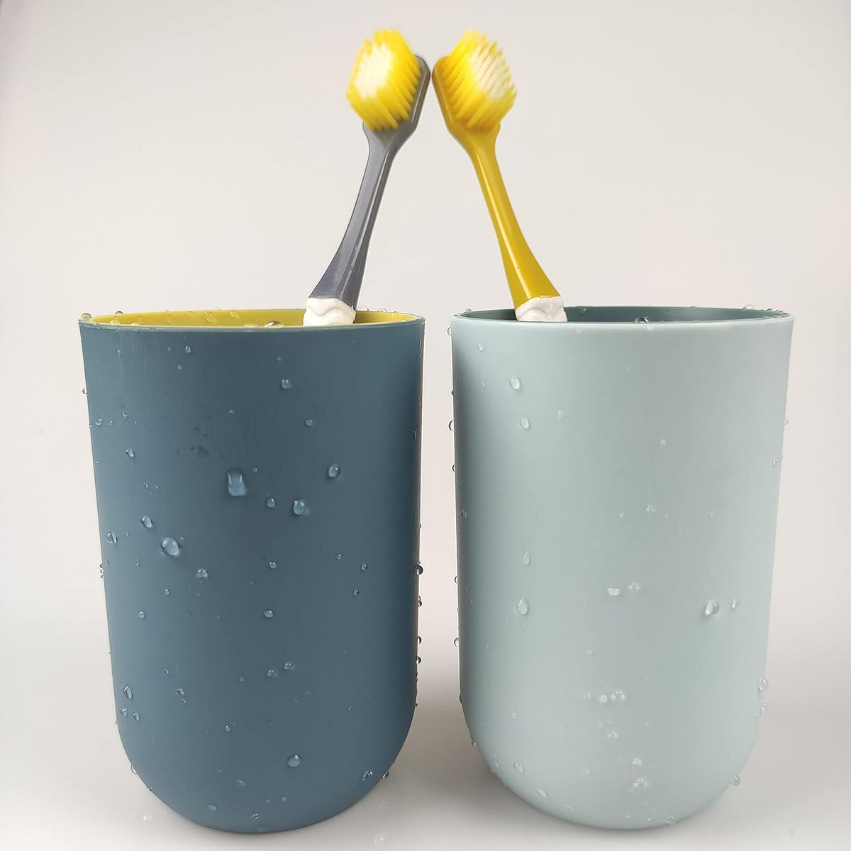 Reusable Drinking Cup Set, Large Capacity Bathroom Toothbrush Cup