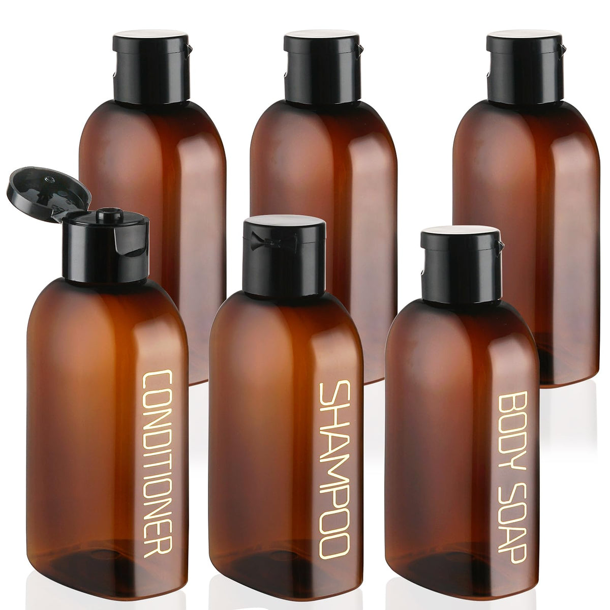Cosywell 4pc 3.4 oz Leakproof Squeeze Bottles Travel Kit