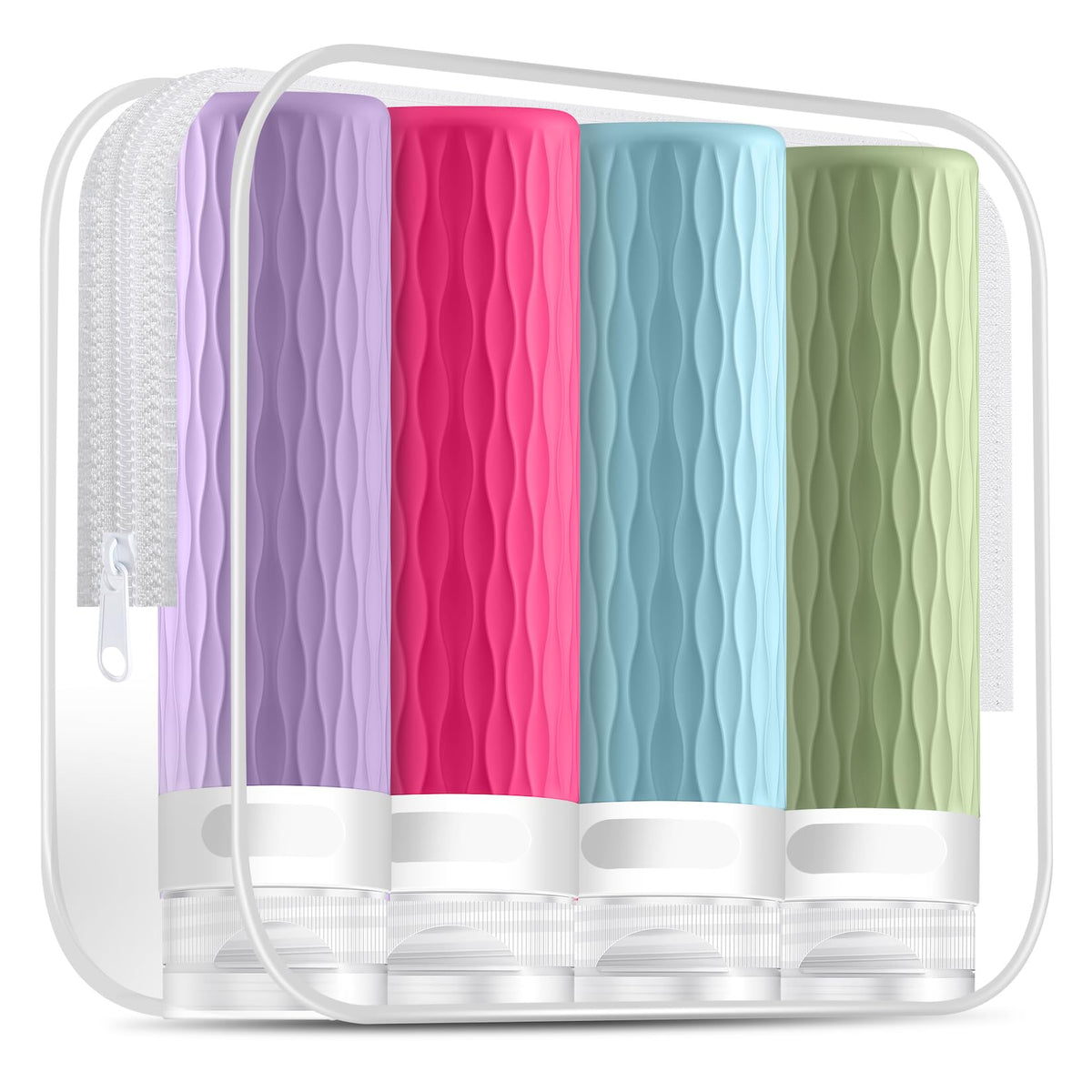 Travel Bottles for Toiletries, TSA Approved Silicone Travel Toiletry Bottle