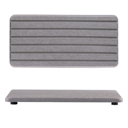 NiuYichee 2 PCS Water Absorbent diatomite Coasters, 8.3" x 4" Water Absorbing Stone Tray for Sink, Stone Drying mat for Kitchen Counter, Stone soap Tray Used for Hand Soaps & toiletries & Plants