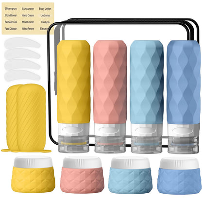 Silevoler 16Pack Travel Bottles for Toiletries, Bottles, Jars, and Covers