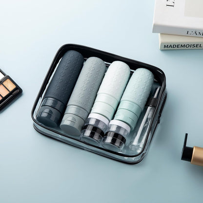 Mrsdry Travel Size Toiletries, TSA Approved Silicone Travel Containers for Toiletries, Leak Proof Refillable Liqus Shampoo And Conditioner travel Essentials toiletry Bottles (18 Pack)