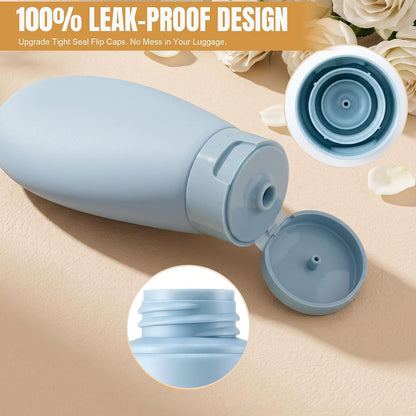 DEWSENSI 20 Pack Travel Bottles for Toiletries, Travel Size Containers Kit
