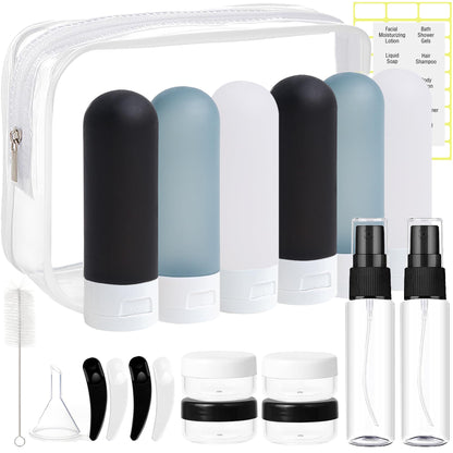 DEWSENSI 20 Pack Travel Bottles Set for Toiletries