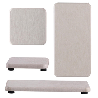 NiuYichee Set of 4 Water Absorbent Diatomite Coasters, Dish Soap Stone Tray