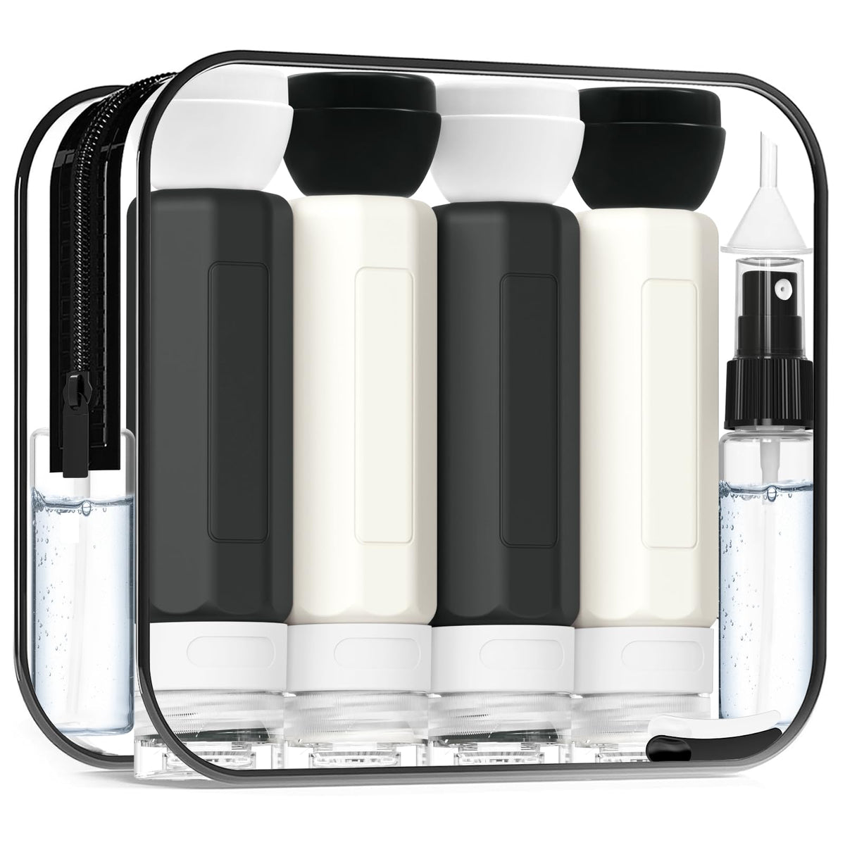 Redfly Travel Bottles for Toiletries 3oz, Silicone Travel Size Containers