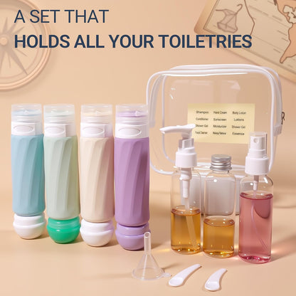 16 Pack Travel Bottles for Toiletries, TSA Approved 3oz Containers