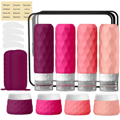 Silevoler 16Pack Travel Bottles for Toiletries, Bottles, Jars, and Covers