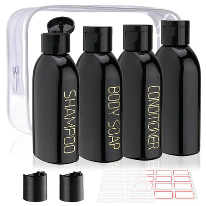 Cosywell 4pc 3.4 oz Leakproof Squeeze Bottles Travel Kit