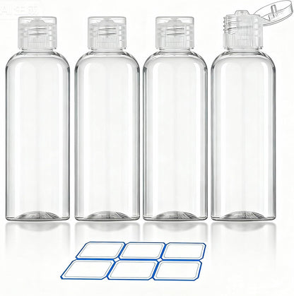 DTDNZKN 4 Pack 3.4 Oz (100ml) TSA Approved Travel Bottles for Toiletries