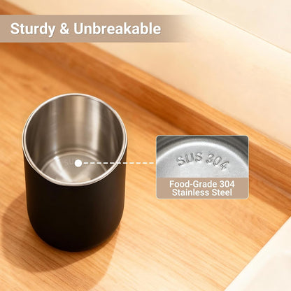 Unbreakable Stainless Steel Toothbrush Holder Tumbler Cup for Bathroom 13oz