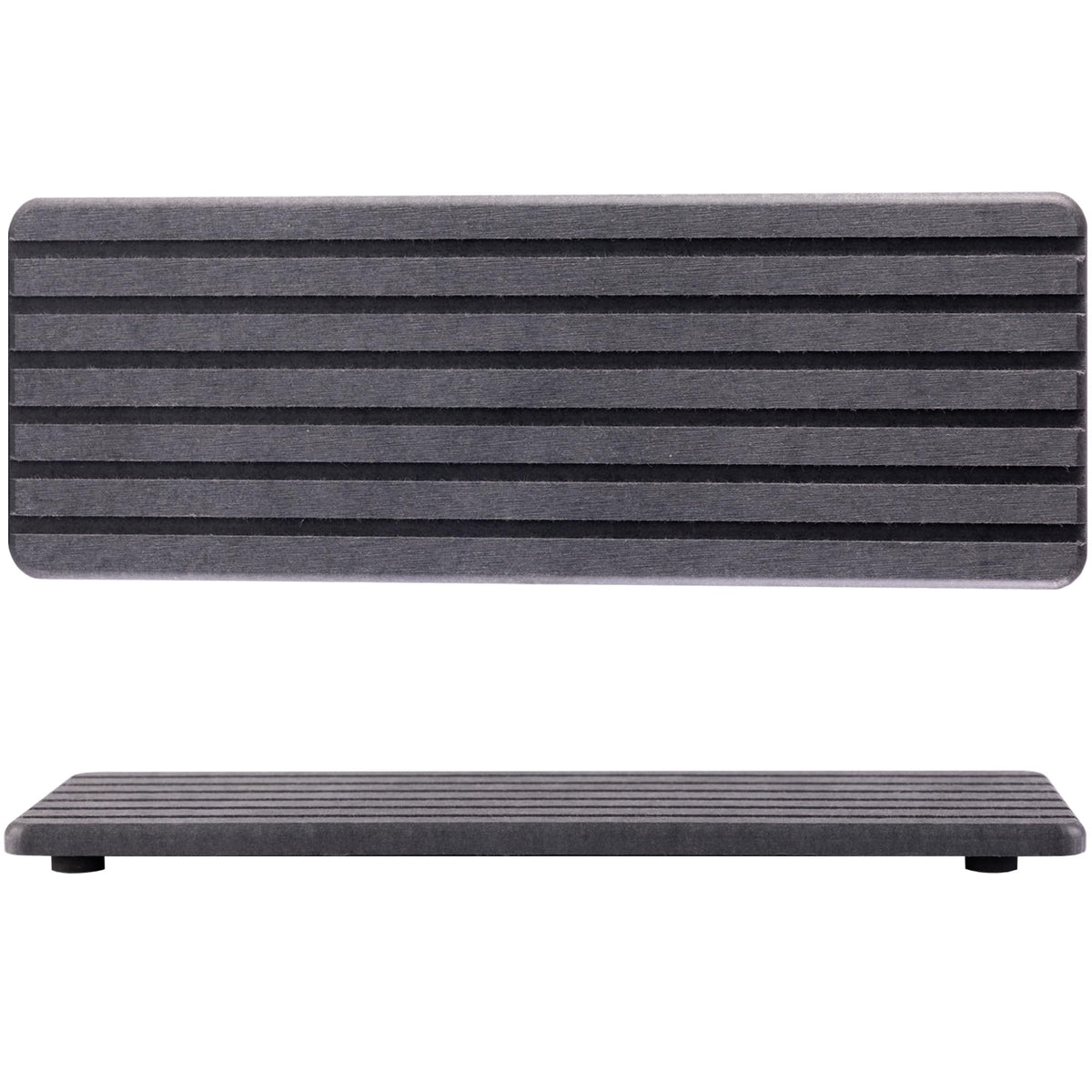 NiuYichee 2 PCS Water Absorbent diatomite Coasters, 8.3" x 4" Water Absorbing Stone Tray for Sink, Stone Drying mat for Kitchen Counter, Stone soap Tray Used for Hand Soaps & toiletries & Plants