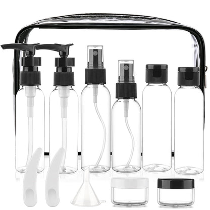 Cosywell 13-Piece 2 oz TSA Approved Travel Bottles for Toiletries Kit